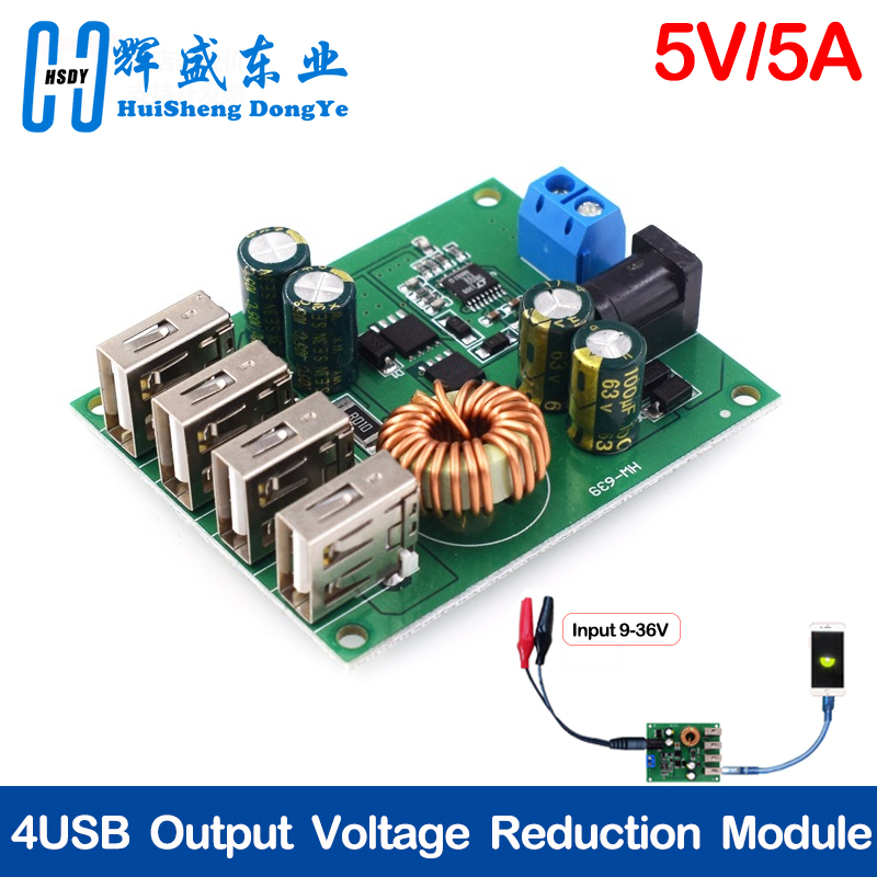 DC DC 7V-60V to 5V 5A 4 Four U – обзор и цена Programmable Dc Power Supply 60V 5A